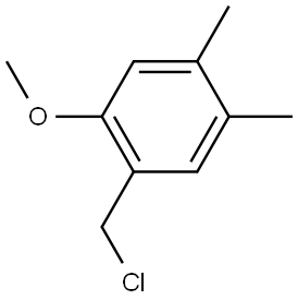 1-(Chloromethyl)-2-methoxy-4,5-dimethylbenzene Structure