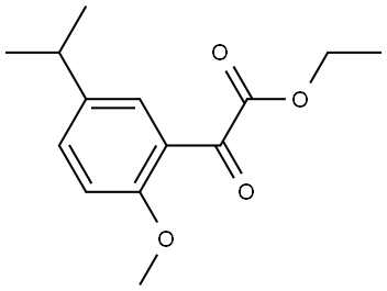 Ethyl 2-methoxy-5-(1-methylethyl)-α-oxobenzeneacetate Structure