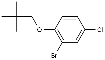 2-Bromo-4-chloro-1-(2,2-dimethylpropoxy)benzene Structure