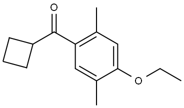 Cyclobutyl(4-ethoxy-2,5-dimethylphenyl)methanone Structure