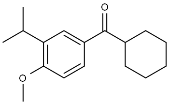 cyclohexyl(3-isopropyl-4-methoxyphenyl)methanone Structure