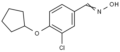 3-Chloro-4-(cyclopentyloxy)benzaldehyde oxime Structure