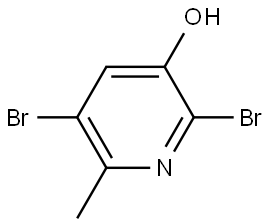 2,5-Dibromo-6-methyl-3-pyridinol Structure