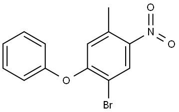 1-bromo-4-methyl-5-nitro-2-phenoxybenzene Structure