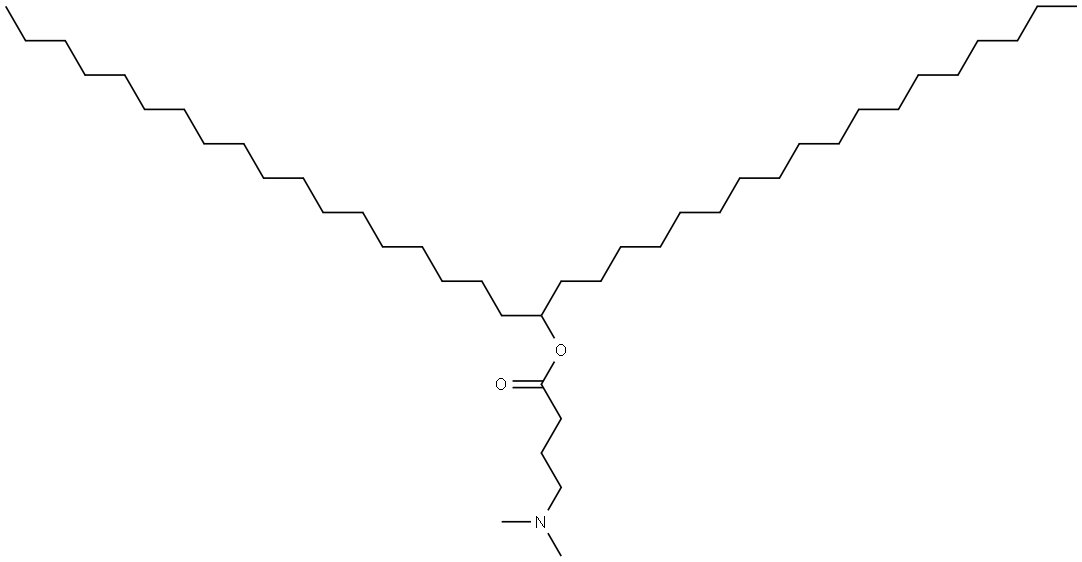 heptatriacontan-19-yl 4-(dimethylamino)butanoate Structure