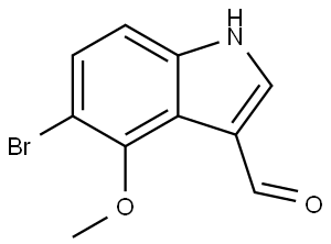 5-bromo-4-methoxy-1H-indole-3-carbaldehyde Structure