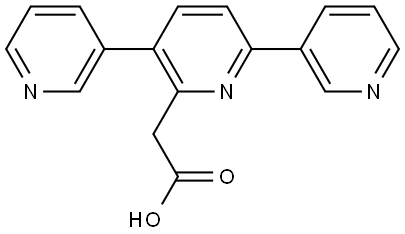 3,6-Di(pyridin-3-yl)pyridine-2-acetic acid Structure