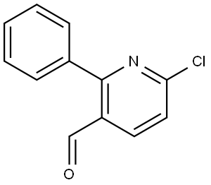 6-chloro-2-phenylnicotinaldehyde Structure