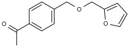 1-(4-((furan-2-ylmethoxy)methyl)phenyl)ethan-1-one Structure