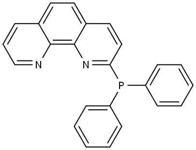 1,10-Phenanthroline, 2-(diphenylphosphino)- Structure