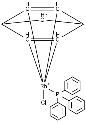 CHLORONORBORNADIENETRIPHENYLPHOSPHINERH& Structure