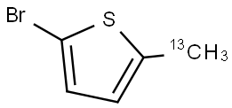 2-bromo-5-(methyl-13C)thiophene Structure