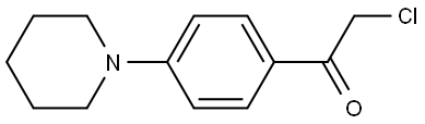 2-Chloro-1-[4-(1-piperidinyl)phenyl]ethanone Structure