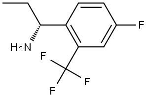 (1R)-1-[4-FLUORO-2-(TRIFLUOROMETHYL)PHENYL]PROPAN-1-AMINE 구조식 이미지