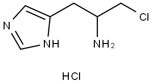 1-chloro-3-(1H-imidazol-4-yl)propan-2-amine hydrochloride Structure