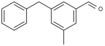 3-benzyl-5-methylbenzaldehyde Structure