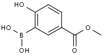 Benzoic acid, 3-borono-4-hydroxy-, 1-methyl ester Structure