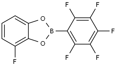 4-Fluoro-2-(2,3,4,5,6-pentafluorophenyl)-1,3,2-benzodioxaborole Structure