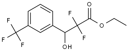 Benzenepropanoic acid, α,α-difluoro-β-hydroxy-3-(trifluoromethyl)-, ethyl ester Structure