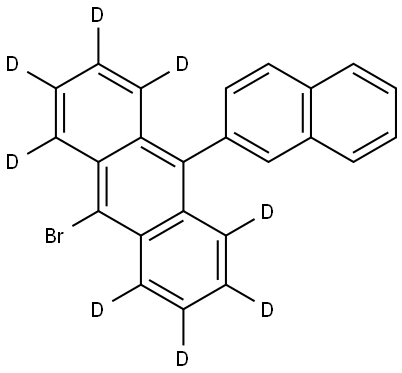9-bromo-10-(naphthalen-2-yl)anthracene-1,2,3,4,5,6,7,8-d8 Structure