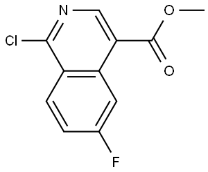4-Isoquinolinecarboxylic acid, 1-chloro-6-fluoro-, methyl ester Structure