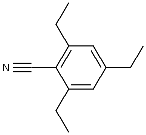 2,4,6-Triethylbenzonitrile Structure