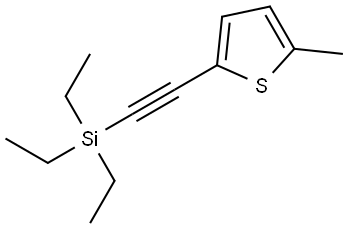 2-Methyl-5-[2-(triethylsilyl)ethynyl]thiophene Structure