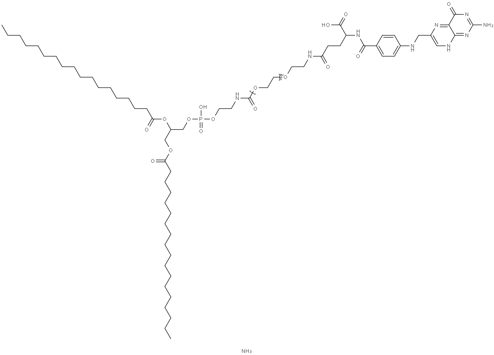 1,2-дистеароил-sn-глицеро-3-фосфоэтанола Мин-N- [фолат (полиэтиленгликоль) -5000] (соль аммония) структурированное изображение