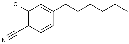 2-Chloro-4-hexylbenzonitrile Structure