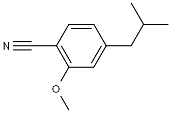 2-Methoxy-4-(2-methylpropyl)benzonitrile Structure