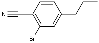 2-Bromo-4-propylbenzonitrile Structure