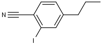 2-Iodo-4-propylbenzonitrile Structure