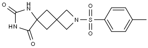 2-[(4-Methylphenyl)sulfonyl]-2,7,9-triazadispiro[3.1.4.1]undecane-8,10-dione Structure