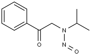 N-isopropyl-N-(2-oxo-2-phenylethyl)nitrous amide Structure