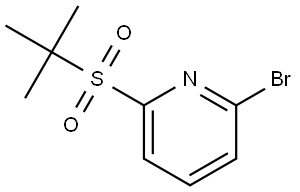 2-Bromo-6-[(1,1-dimethylethyl)sulfonyl]pyridine Structure