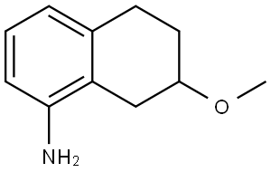 1-Naphthalenamine, 5,6,7,8-tetrahydro-7-methoxy- Structure