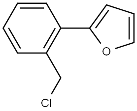 2-(2-(chloromethyl)phenyl)furan Structure