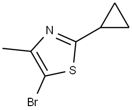 Thiazole, 5-bromo-2-cyclopropyl-4-methyl- Structure