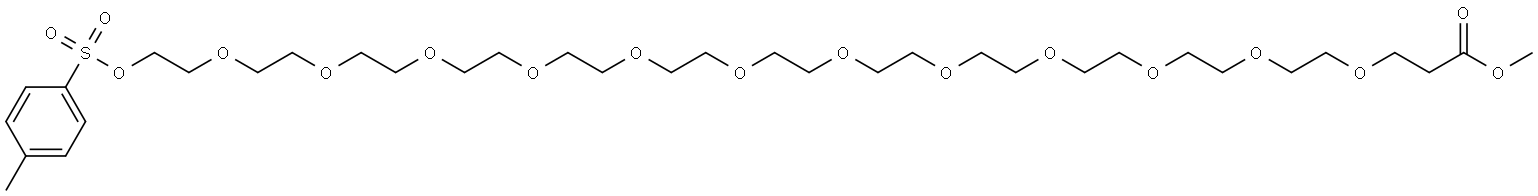 methyl 1-[(4-methylbenzenesulfonyl)oxy]-3,6,9,12,15,18,21,24,27,30,33,36-dodecaoxanonatriacontan-39-oate Structure