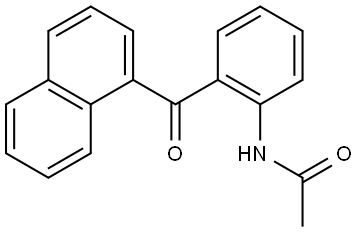 N-(2-(1-Naphthoyl)phenyl)acetamide Structure