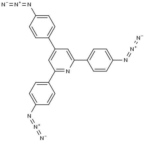 2,4,6-tris(4-azidophenyl)pyridine Structure