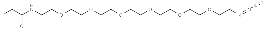 Azido-PEG6-iodoacetamide Structure