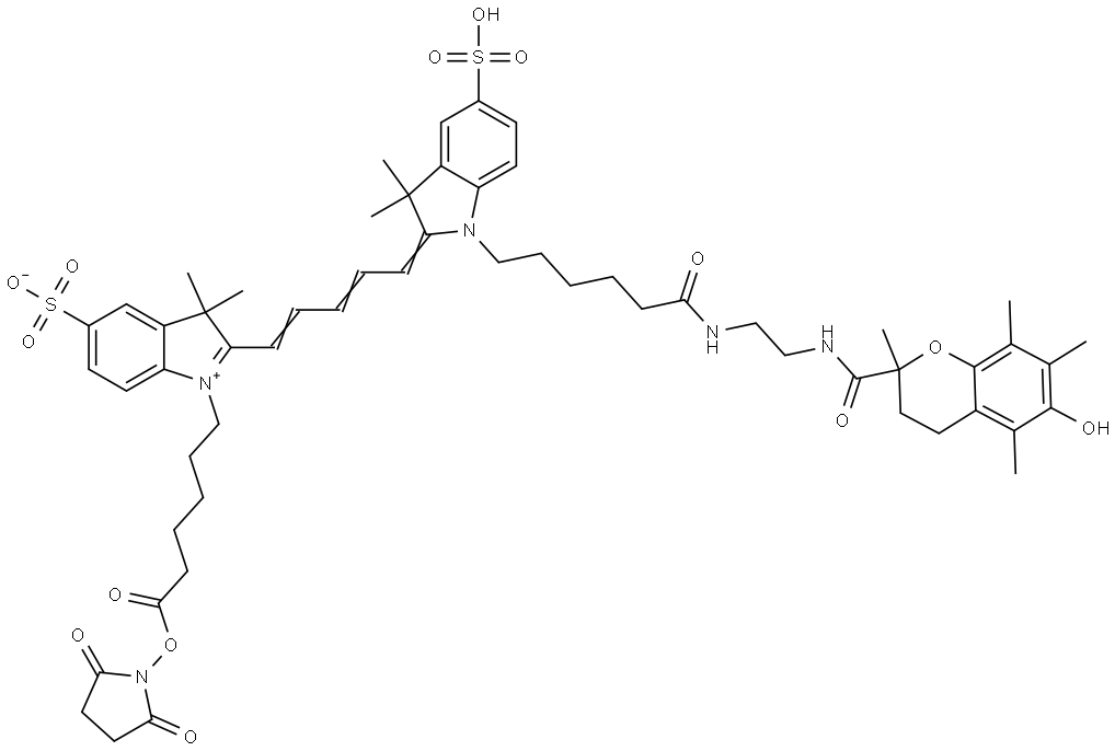 Suflo Cy5 trolox Structure