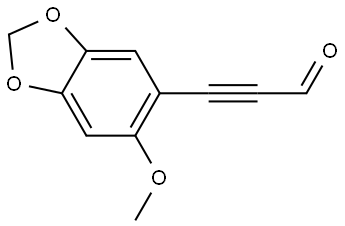 3-(6-Methoxy-1,3-benzodioxol-5-yl)-2-propynal Structure