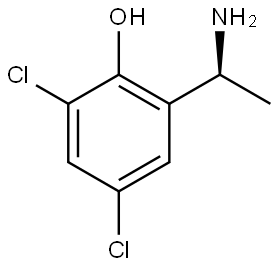 2-((1S)-1-AMINOETHYL)-4,6-DICHLOROPHENOL Structure