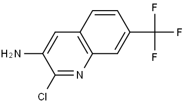 2-Chloro-7-(trifluoromethyl)quinolin-3-amine Structure