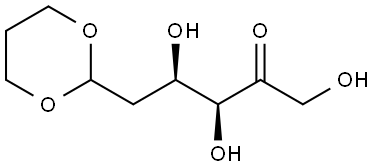 D-threo-Hexos-5-ulose, cyclic 1-(1,3-propanediyl acetal) (9CI) 구조식 이미지