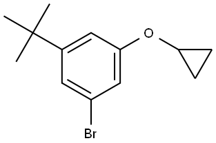 1-Bromo-3-(cyclopropyloxy)-5-(1,1-dimethylethyl)benzene Structure