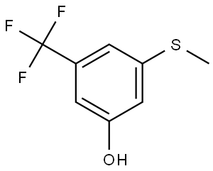 3-(METHYLTHIO)-5-(TRIFLUOROMETHYL)PHENOL Structure