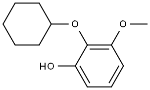 2-(cyclohexyloxy)-3-methoxyphenol Structure